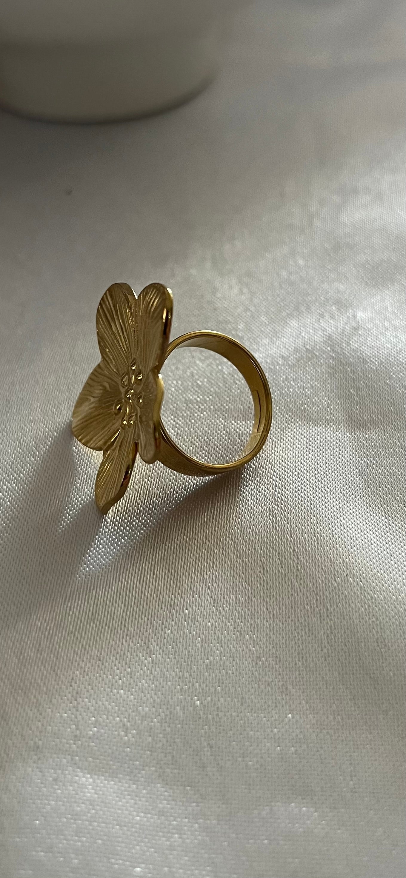MALONA l Bague fleur dorée ou argentée