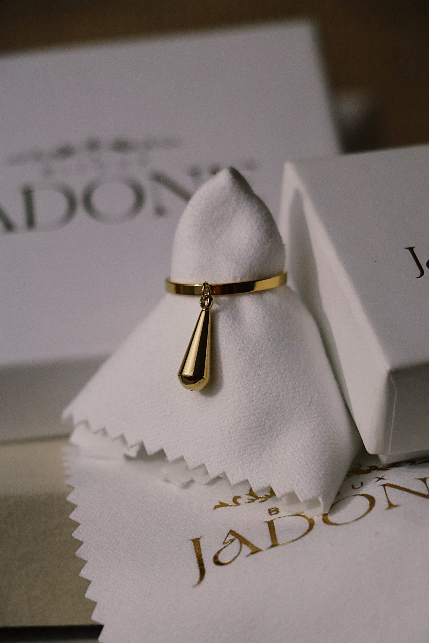 NINA l Bague ajustable goutte