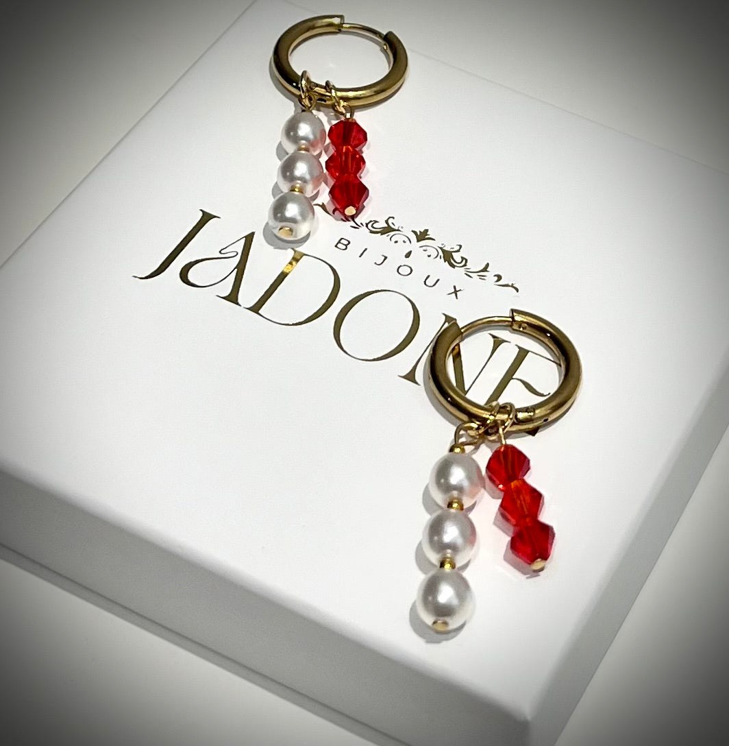LINE l Boucles d'oreilles perles