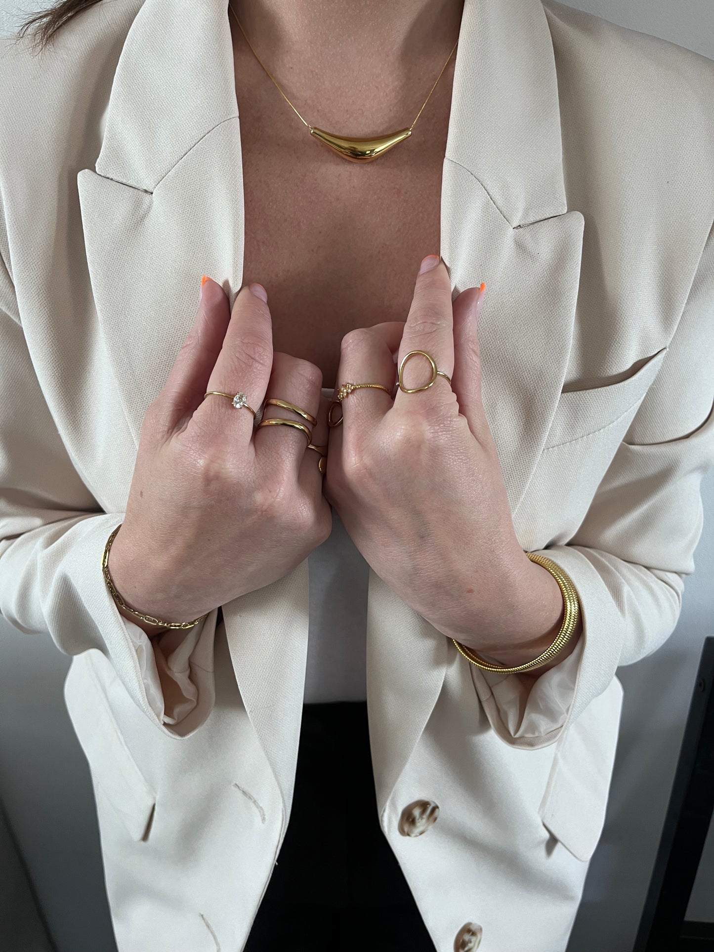PARIS l Bague ajustable dorée