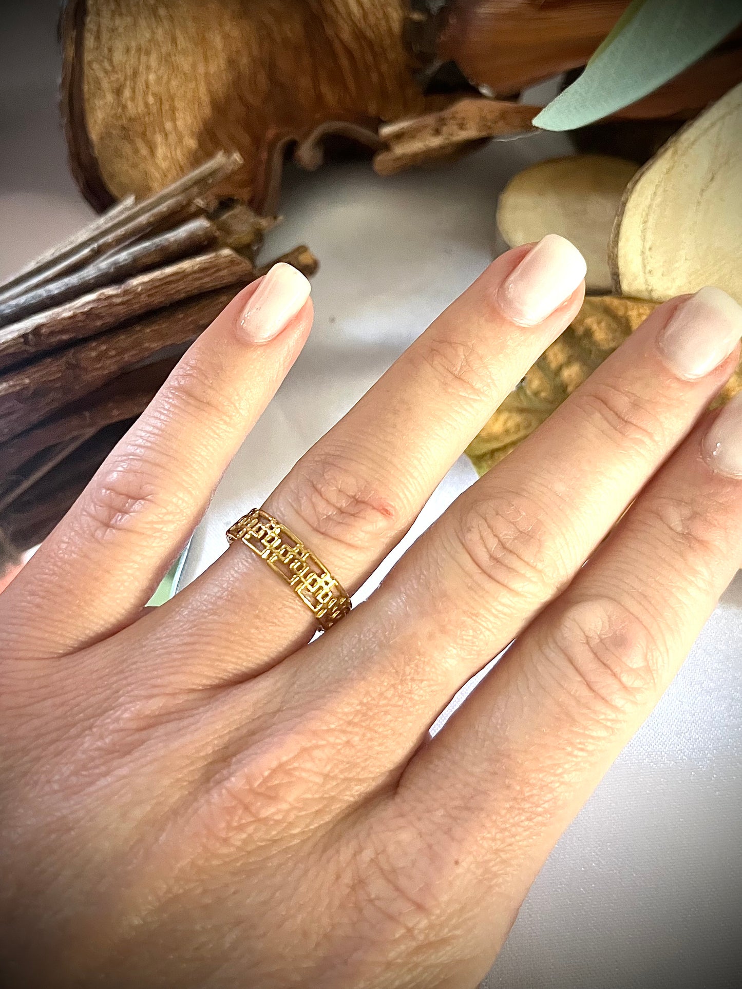 JUNE l Bague ajustable dorée ou argentée