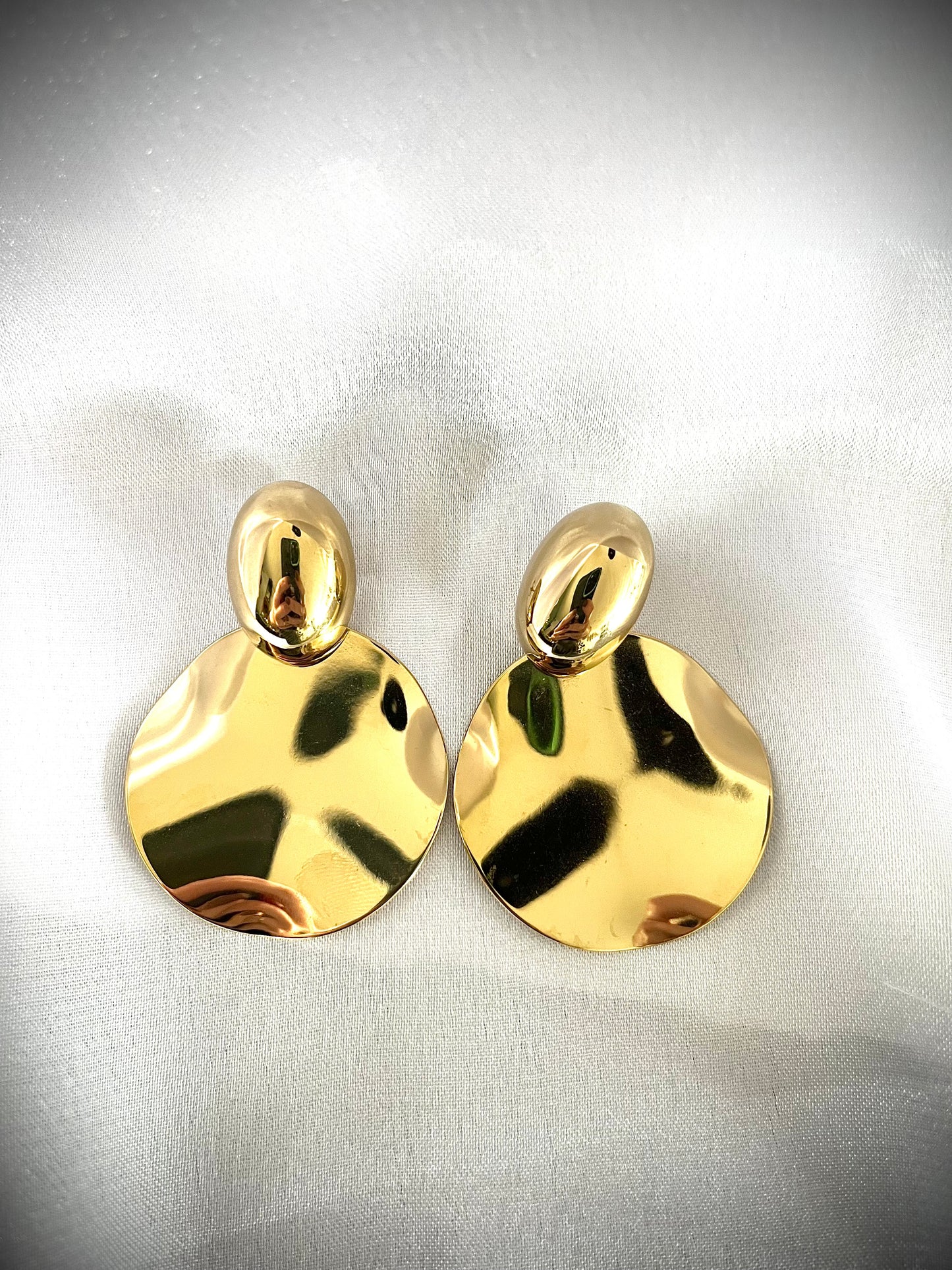 TAHIA| Boucles d'oreilles pendantes doré en acier inoxydable