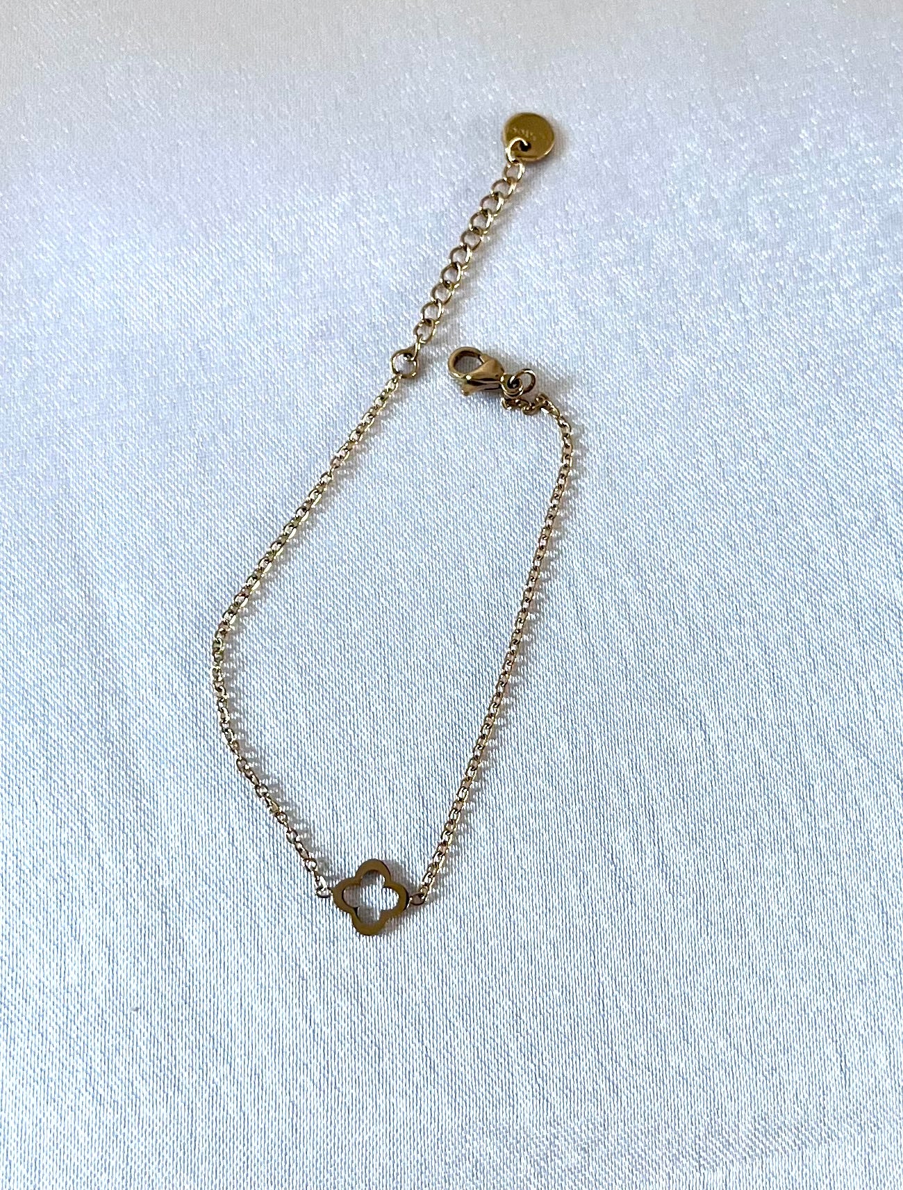 LUCKY l Bracelet doré en acier inoxydable
