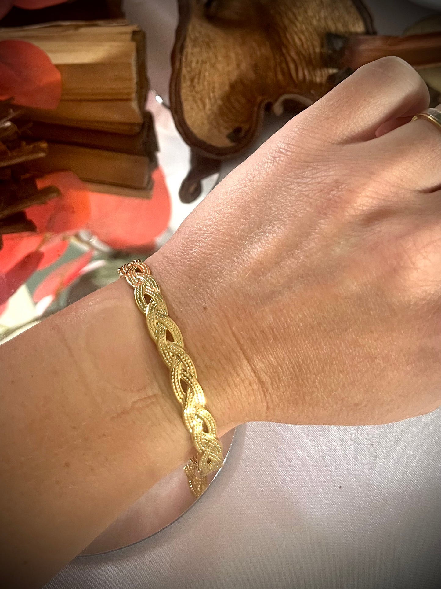 JULIANE l Bracelet doré ou argenté ajustable