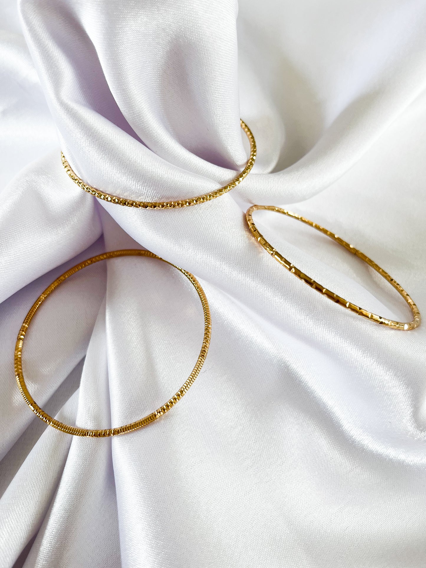 JADORE l Bracelets dorés x 3 en acier inoxydable