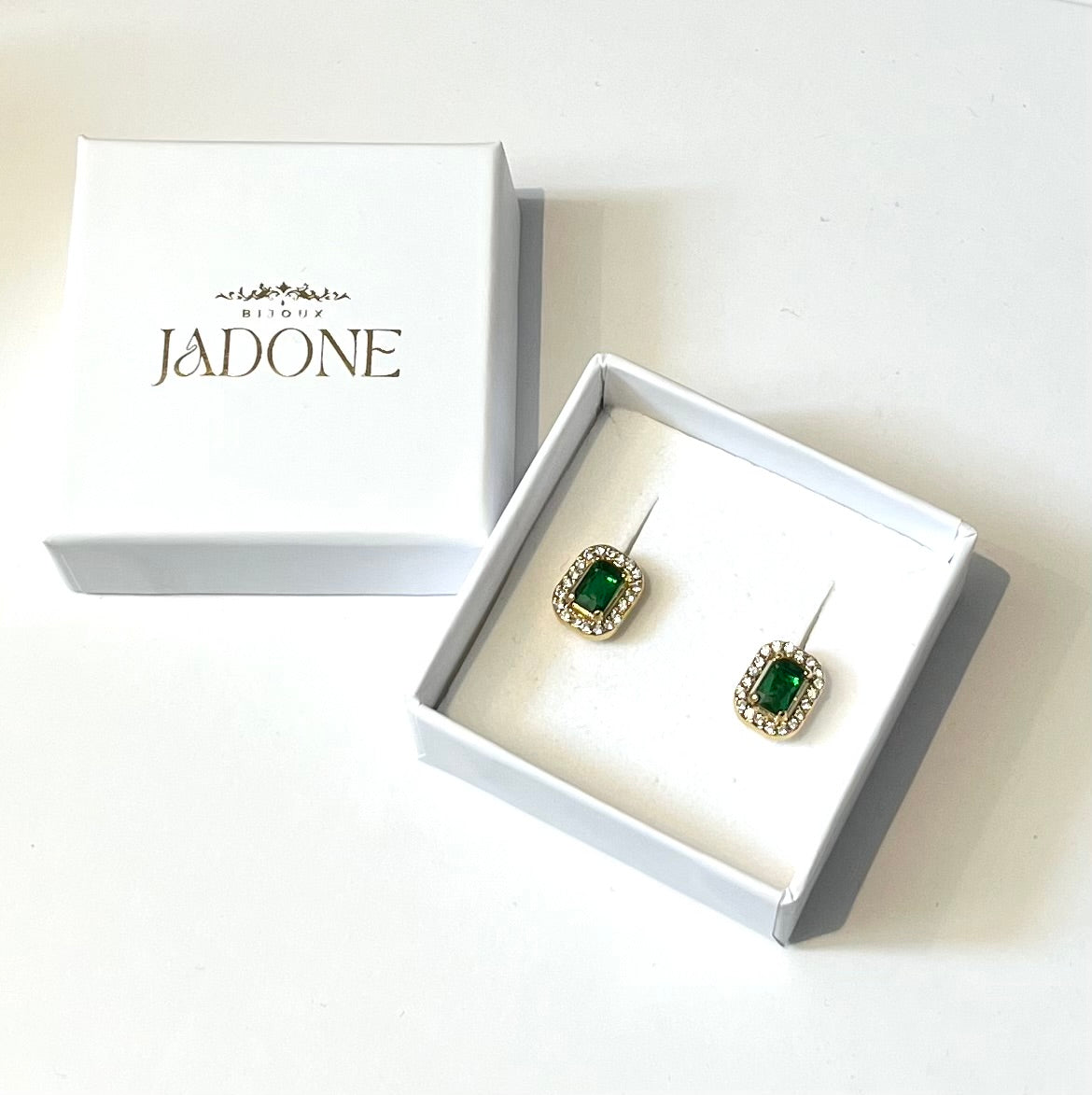 SOANA l Boucles d'oreilles dorées et zircon