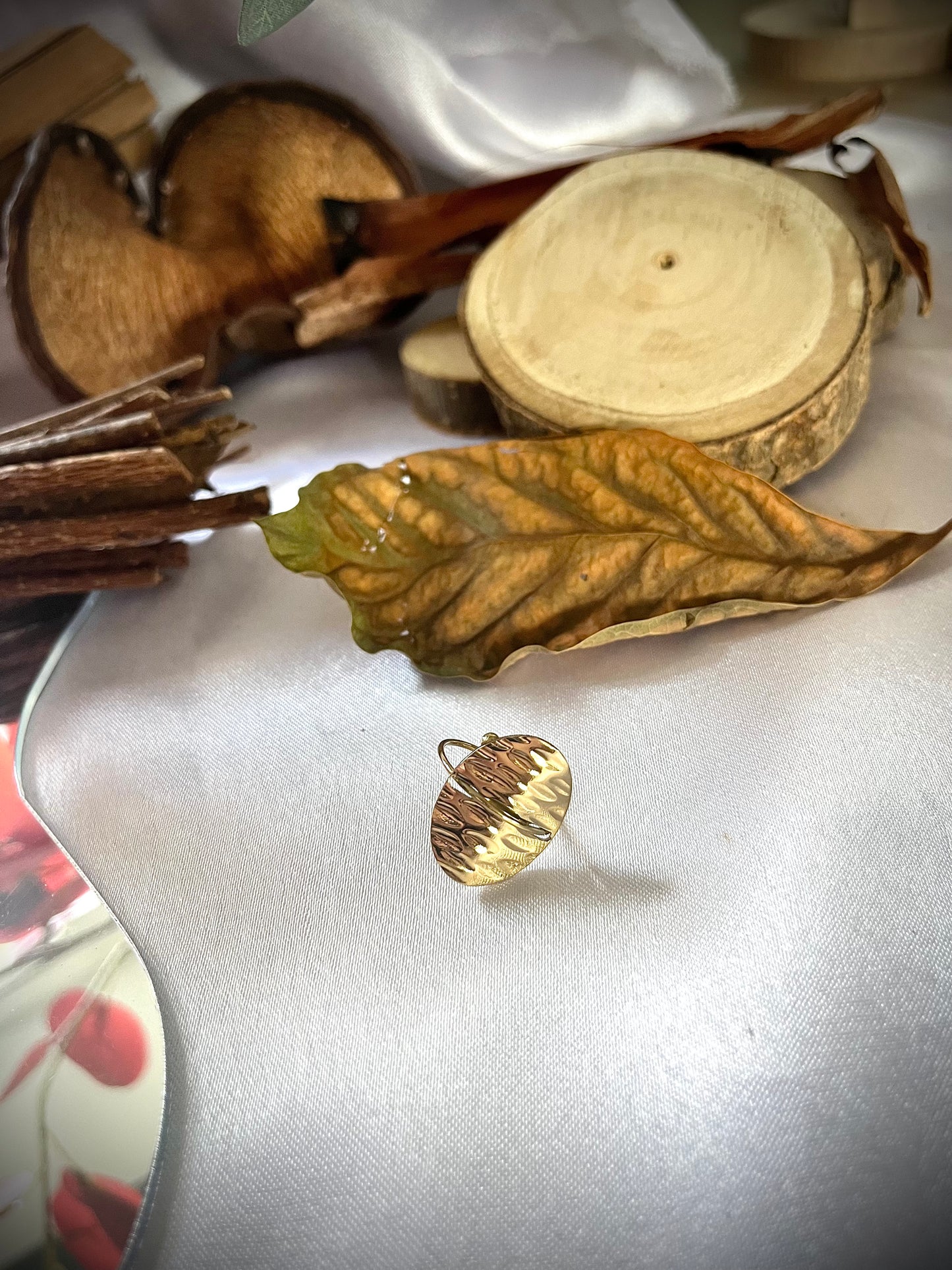 NORA l Bague dorée ou argentée en acier inoxydable