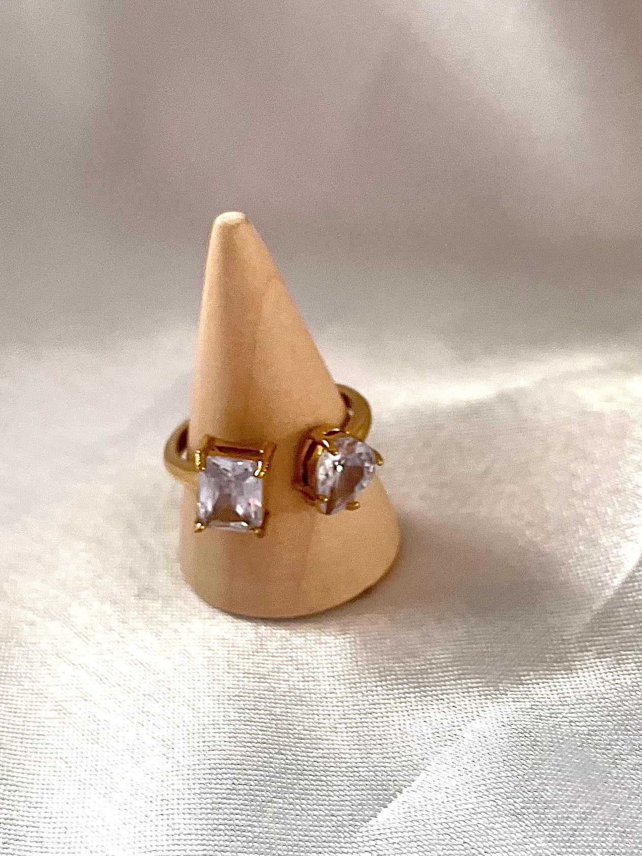 CINDY l Bague doré zircon