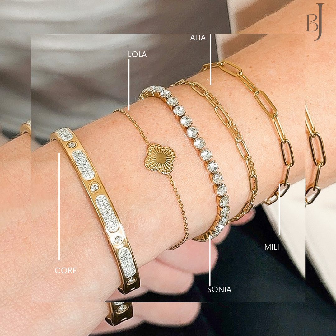 MILI l Bracelet à maillons doré
