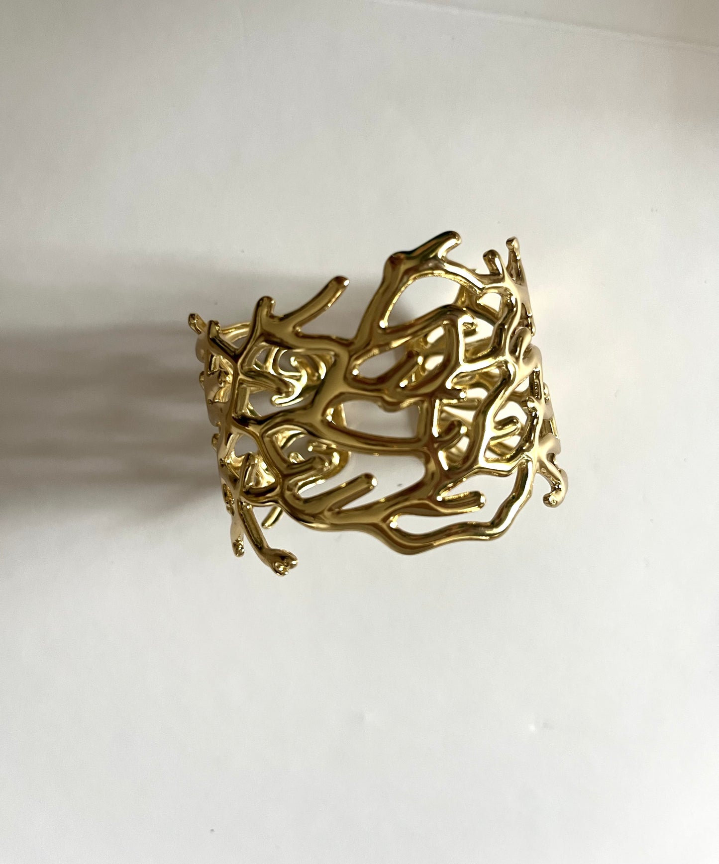 Écume l bracelet jonc doré ajustable