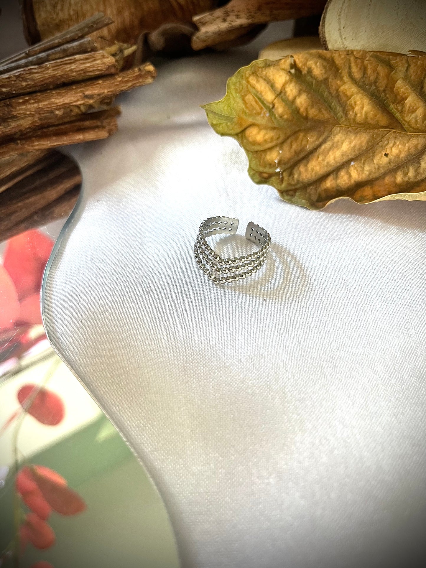 KLERVIA l Bague ajustable dorée ou argentée