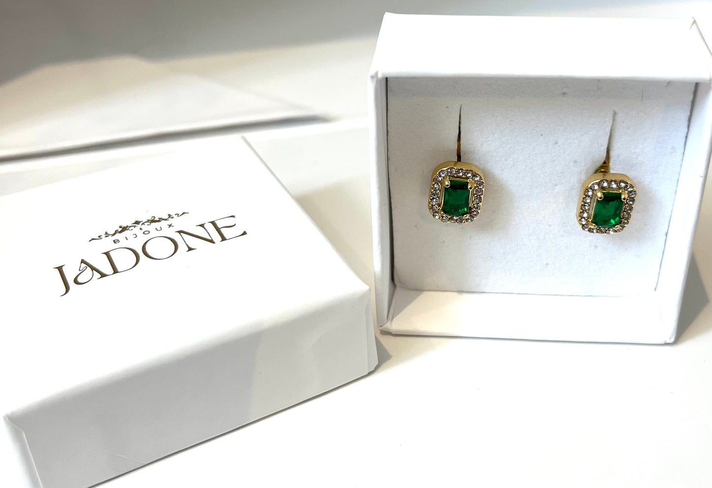 SOANA l Boucles d'oreilles dorées et zircon