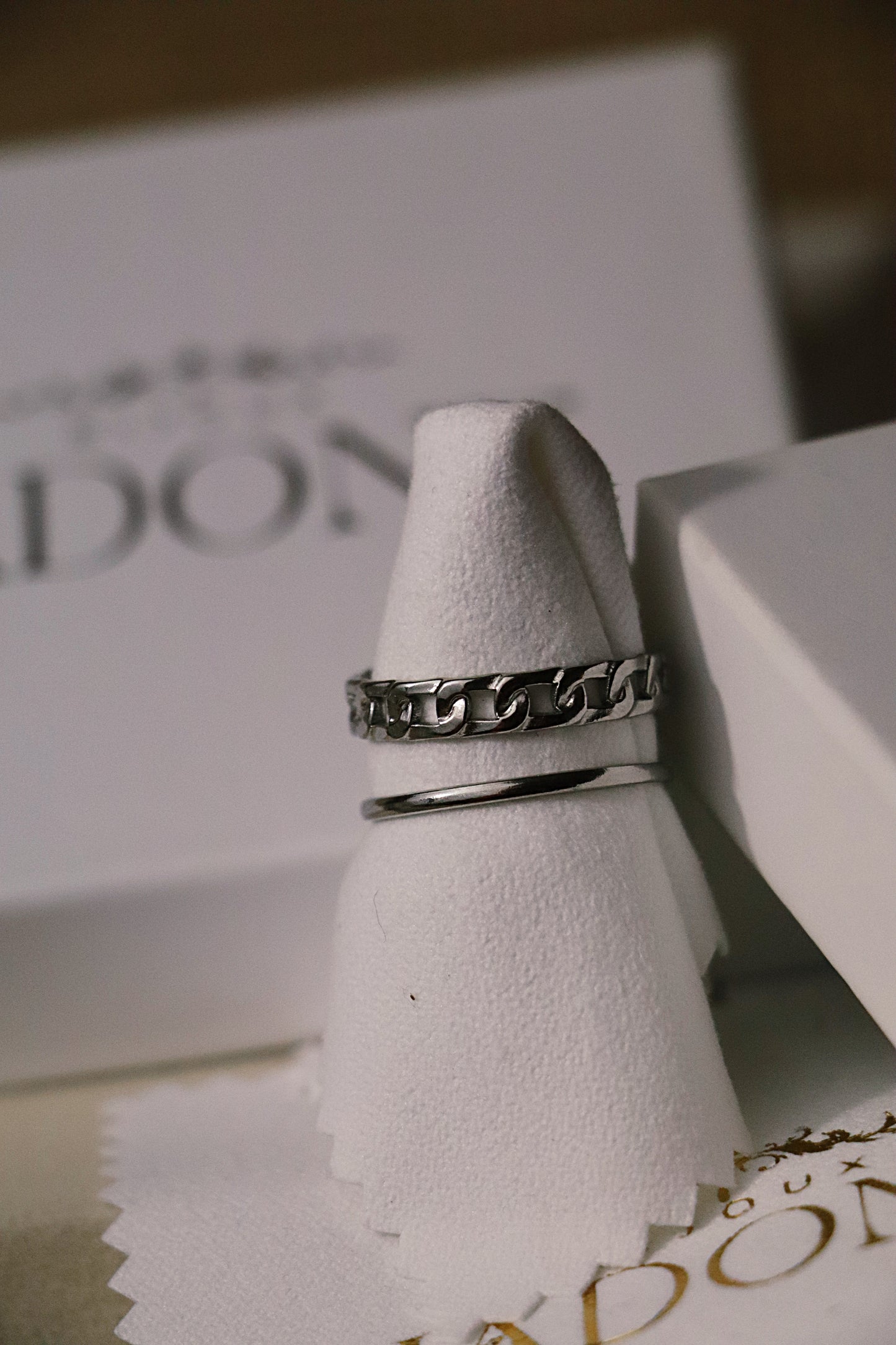 LYRA l Bague ajustable dorée ou argentée