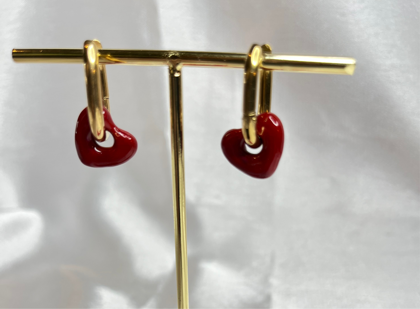 ZOÉ l Boucles d'oreilles cœur tombant