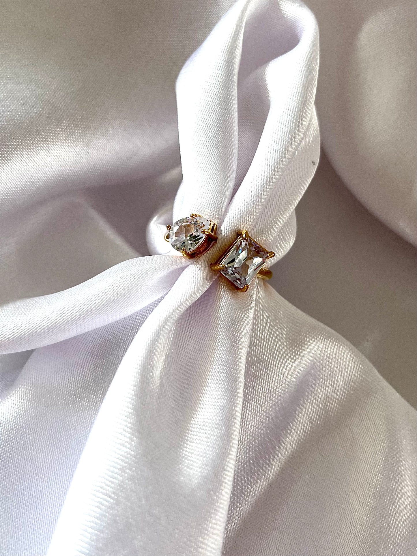 CINDY l Bague doré zircon