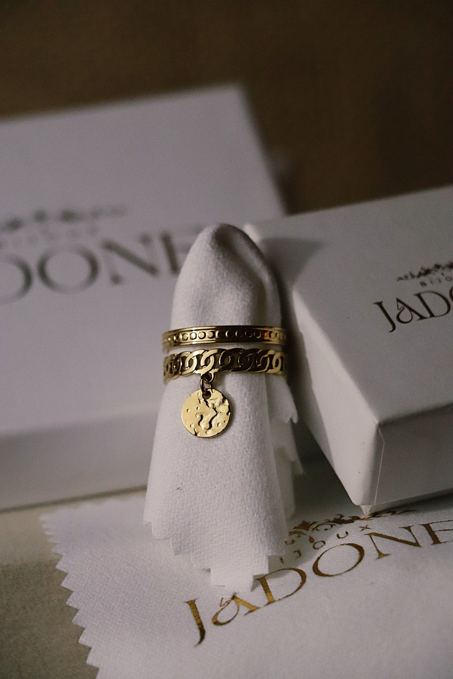 CLEIA l Bague breloque dorée