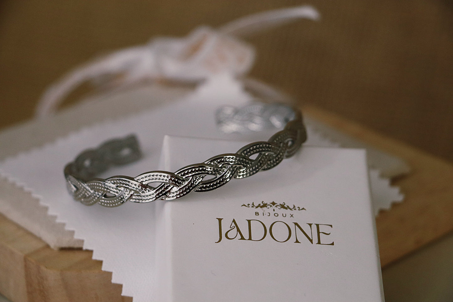 JULIANE l Bracelet doré ou argenté ajustable