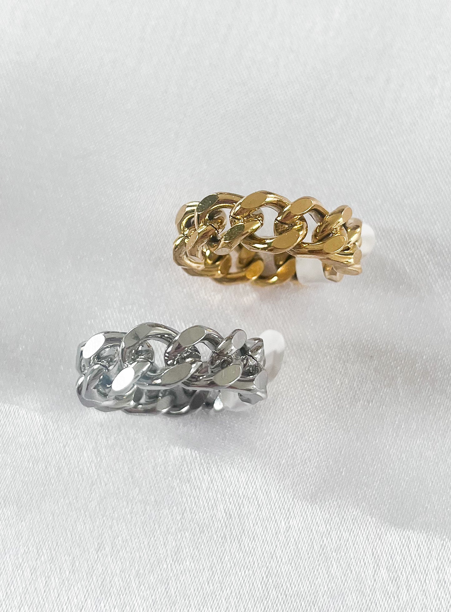ABA l Bague doré ou argenté acier inoxydable
