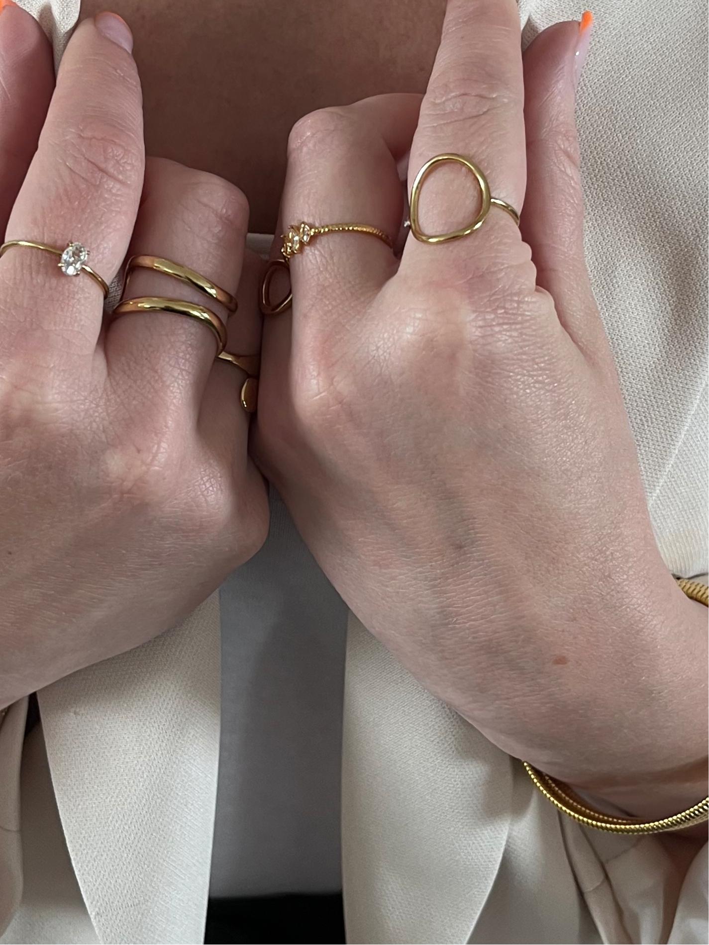 PARIS l Bague ajustable dorée