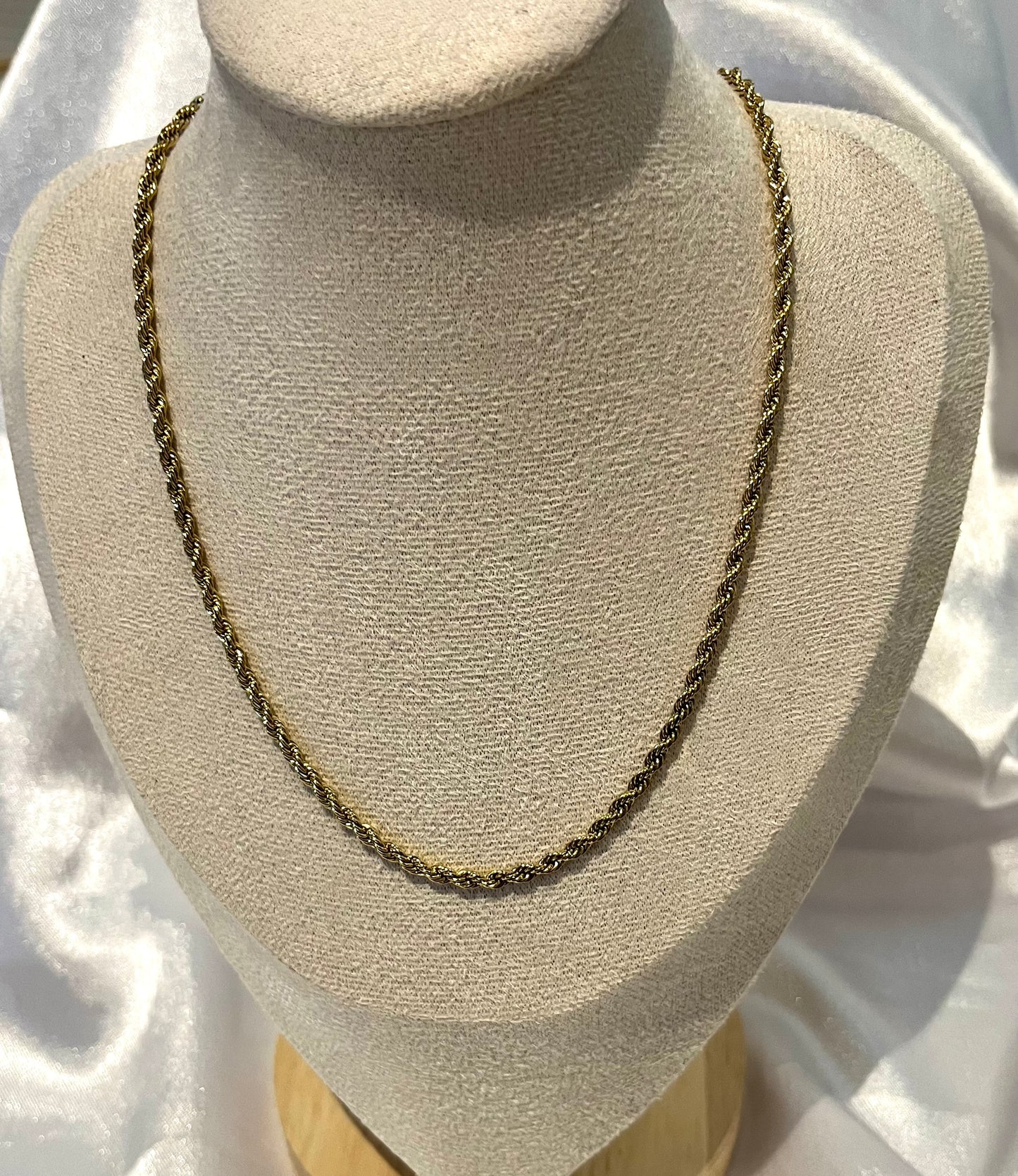 MANI l Collier tressé doré