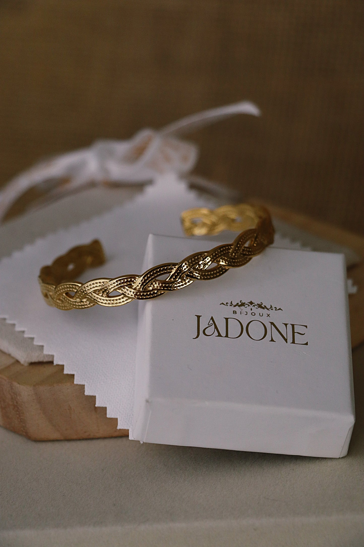 JULIANE l Bracelet doré ou argenté ajustable