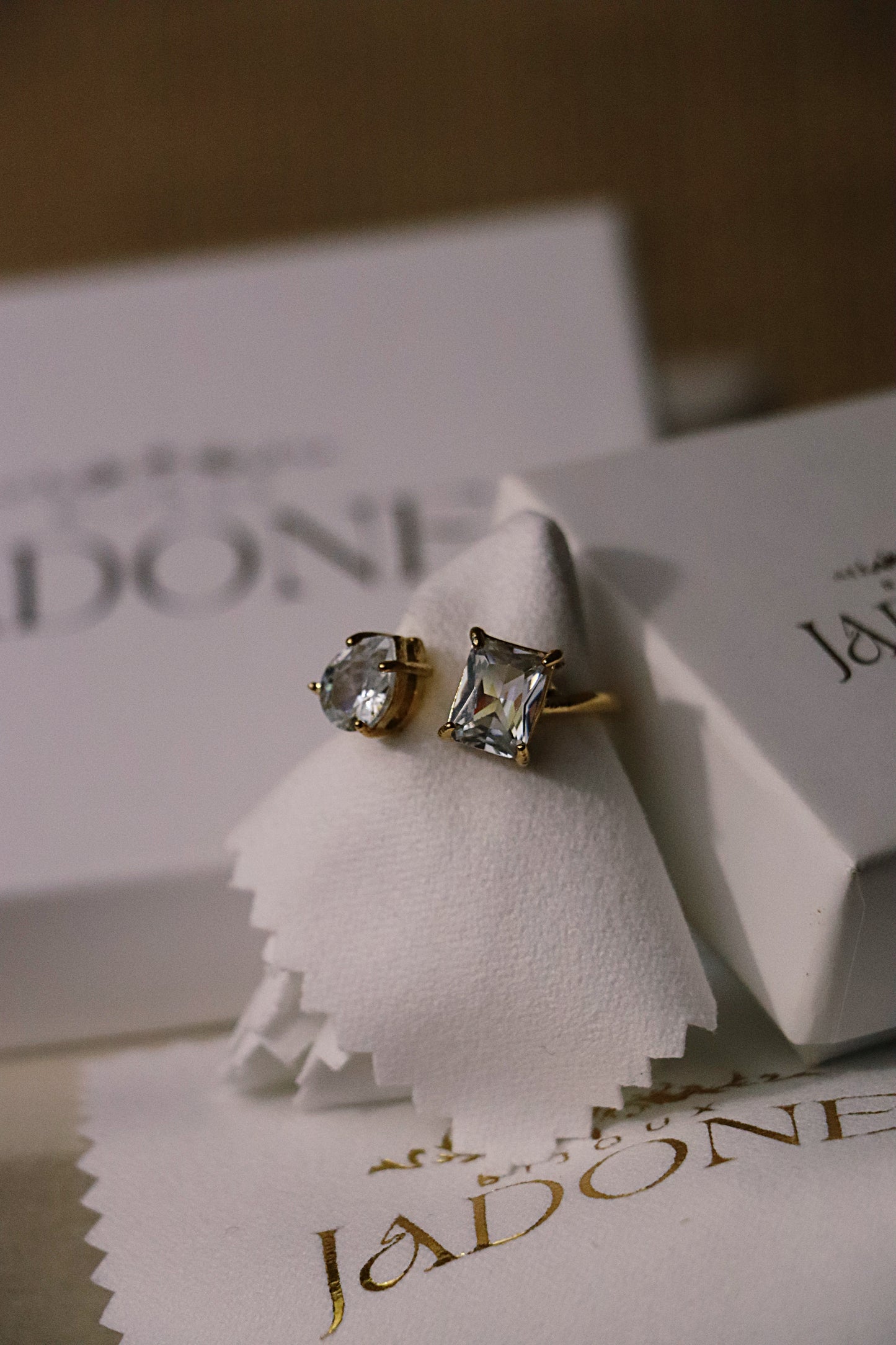 CINDY l Bague doré zircon