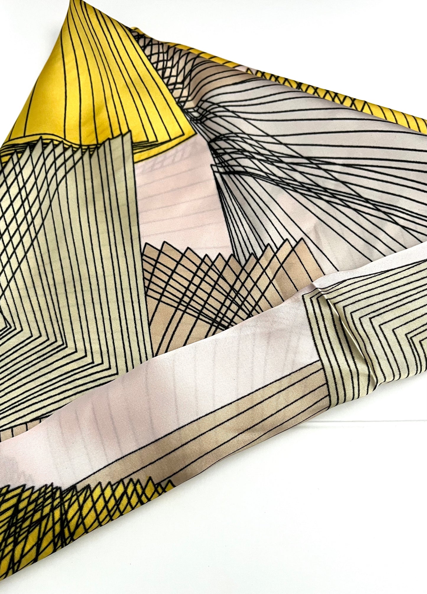 Soleil l Foulard chic jaune et bleu