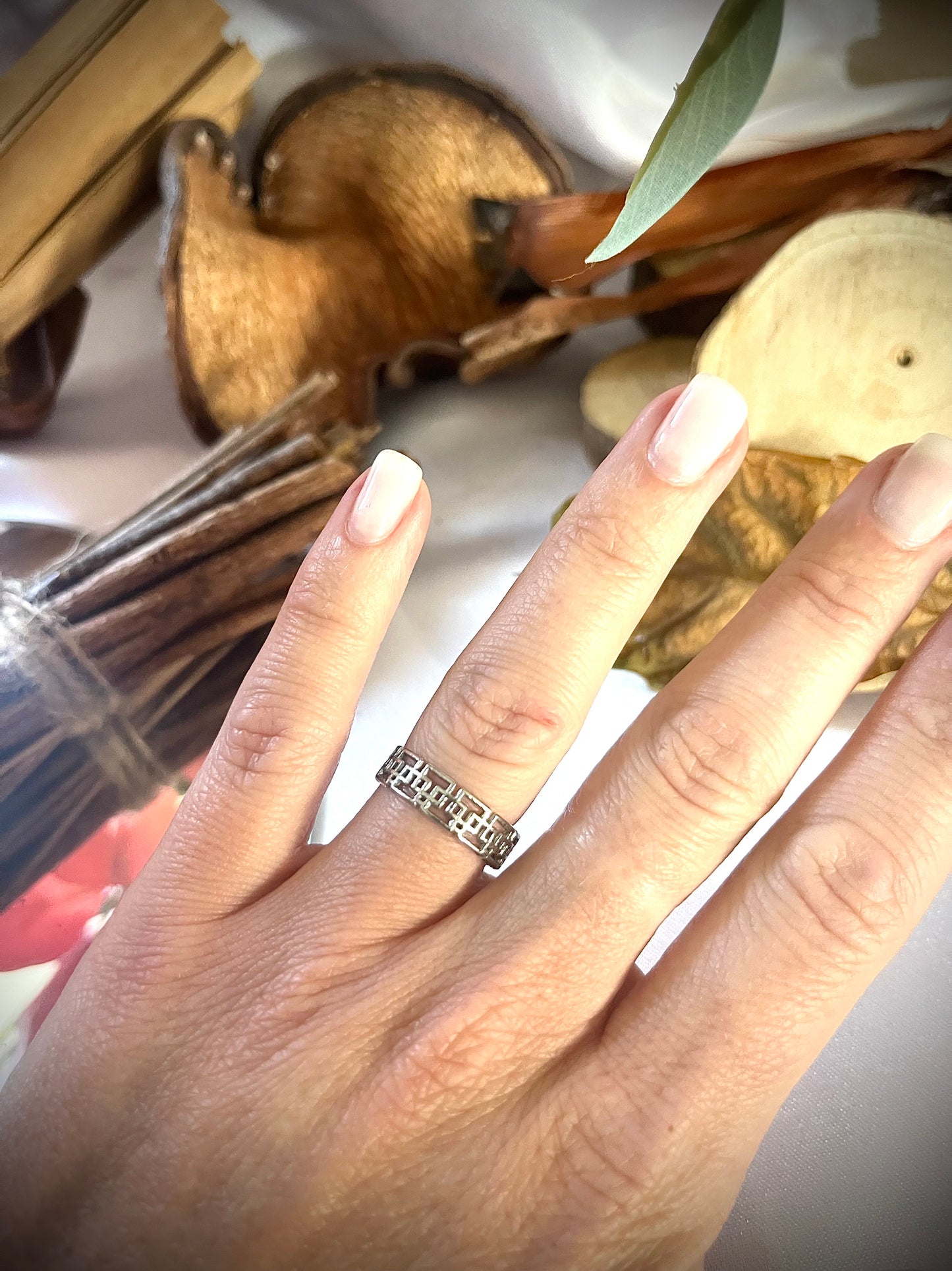 JUNE l Bague ajustable dorée ou argentée