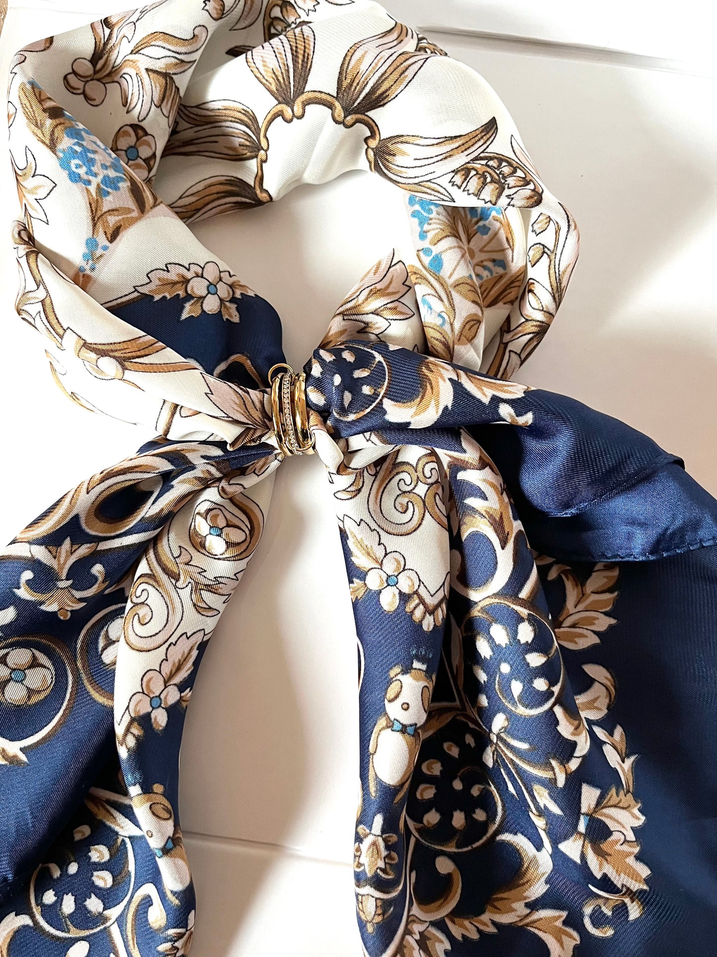 Océan l Foulard chic bleu