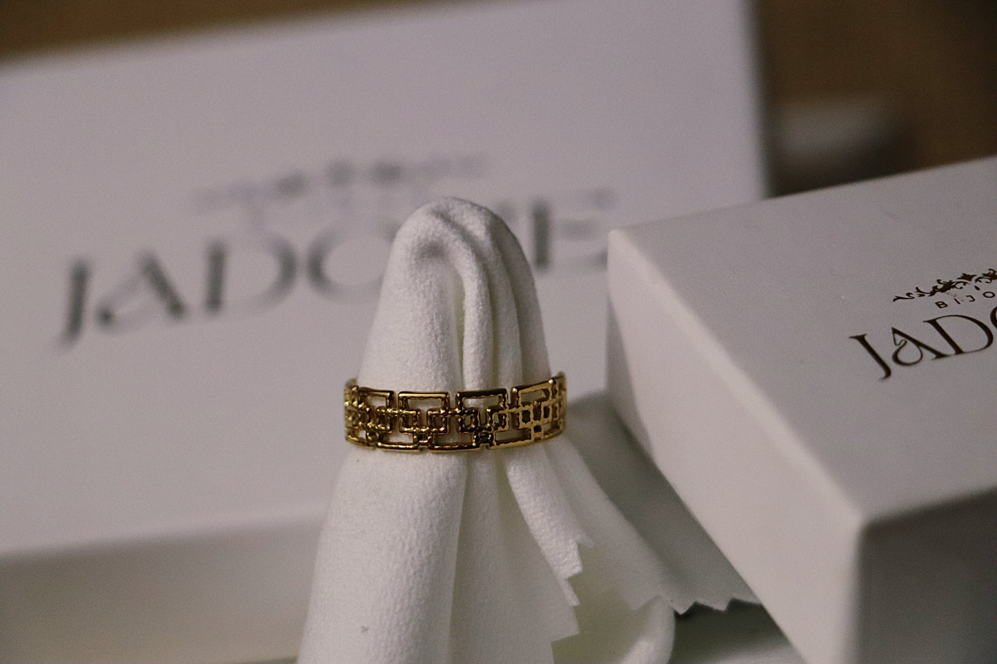 JUNE l Bague ajustable dorée ou argentée