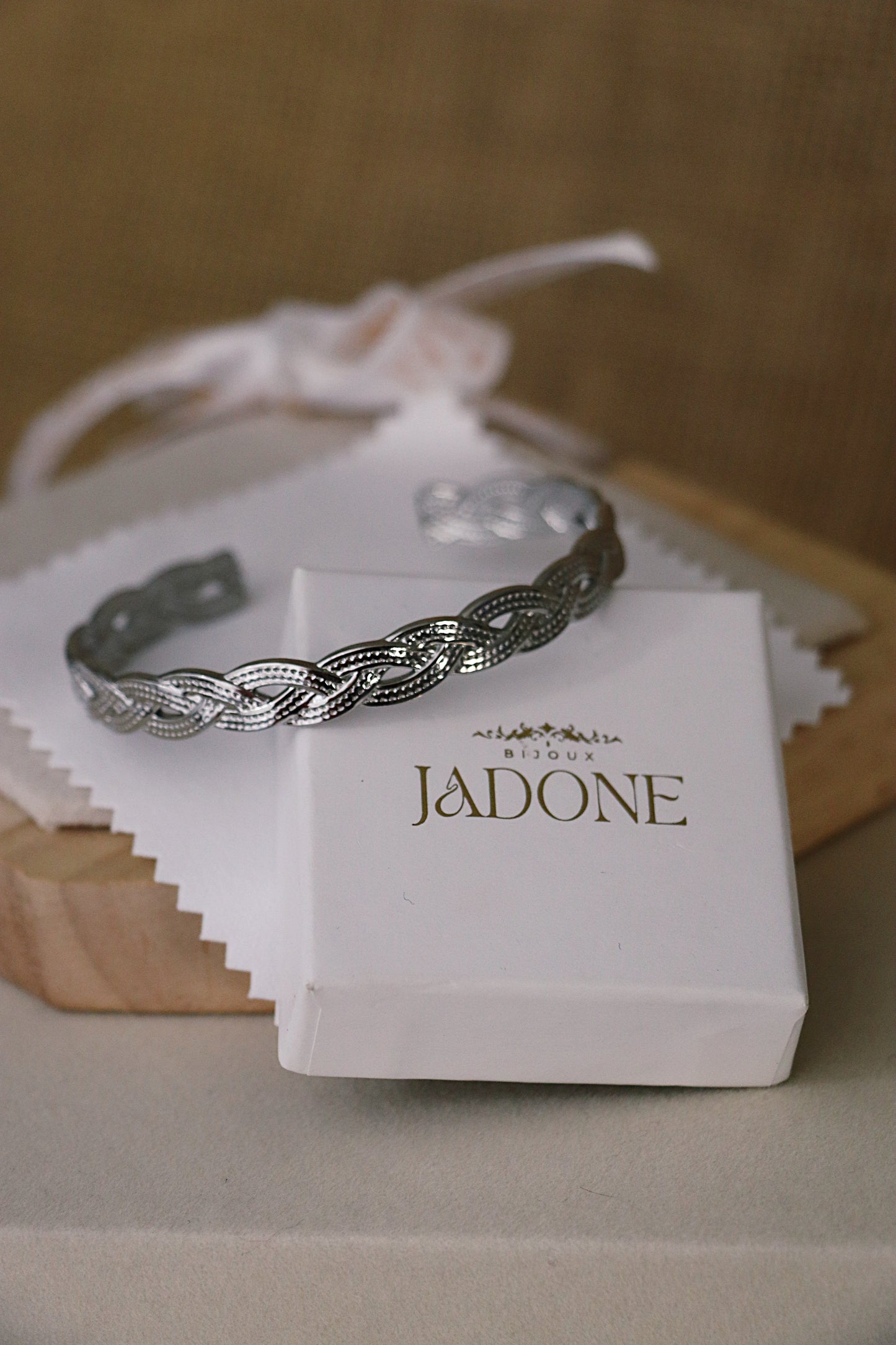 JULIANE l Bracelet doré ou argenté ajustable