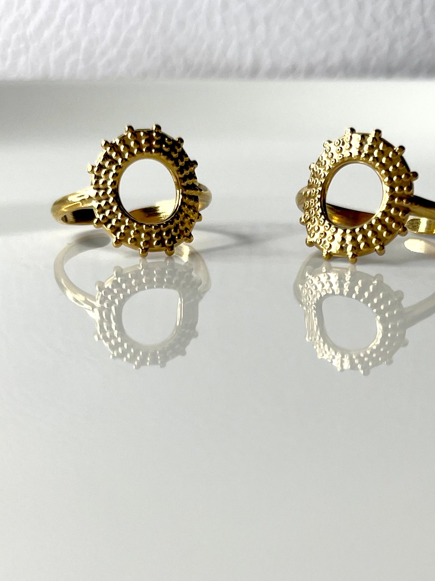Imane l bague ajustable dorée