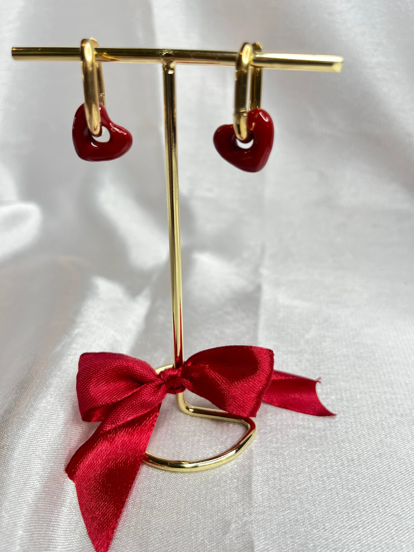 ZOÉ l Boucles d'oreilles cœur tombant