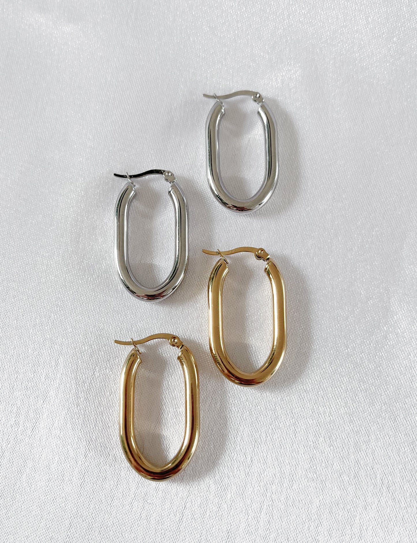 RIO l Boucles d'oreilles en acier inoxydable