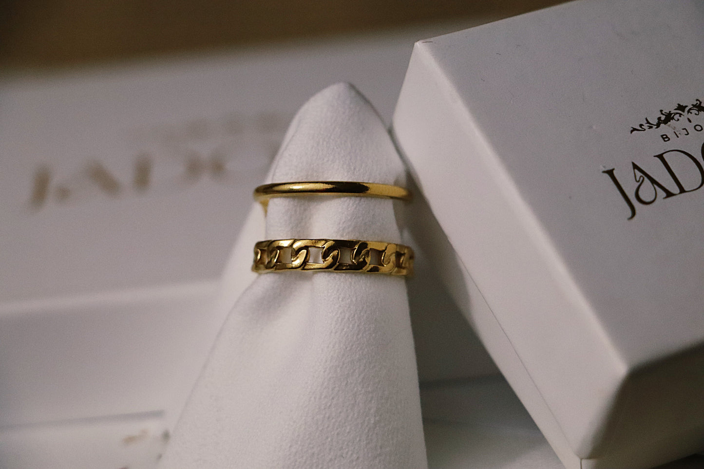 LYRA l Bague ajustable dorée ou argentée