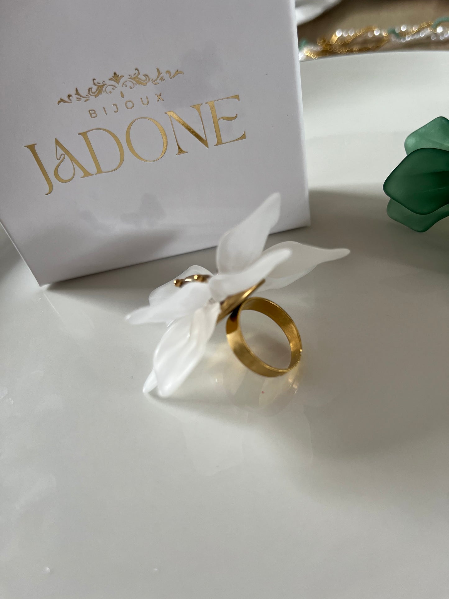 Mariana l Bague fleur ajustable