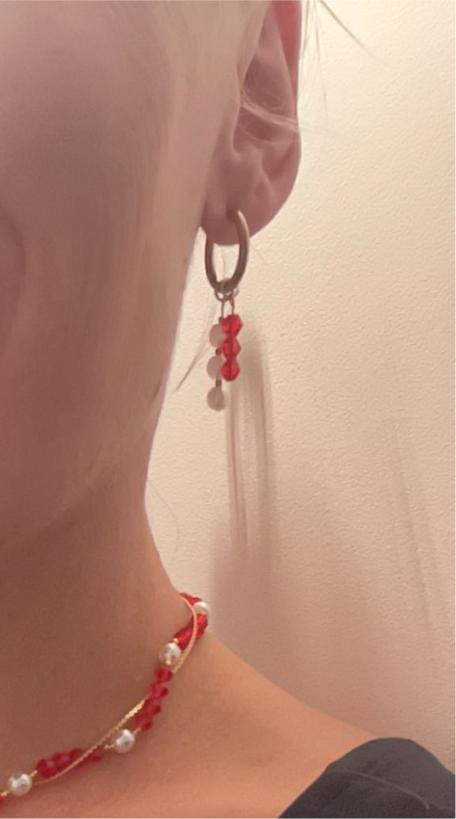 LINE l Boucles d'oreilles perles