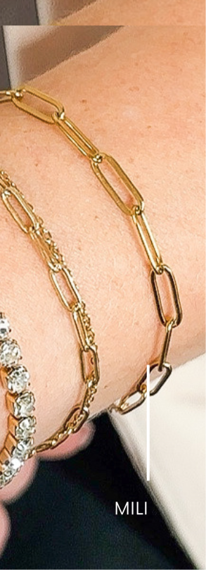 MILI l Bracelet à maillons doré