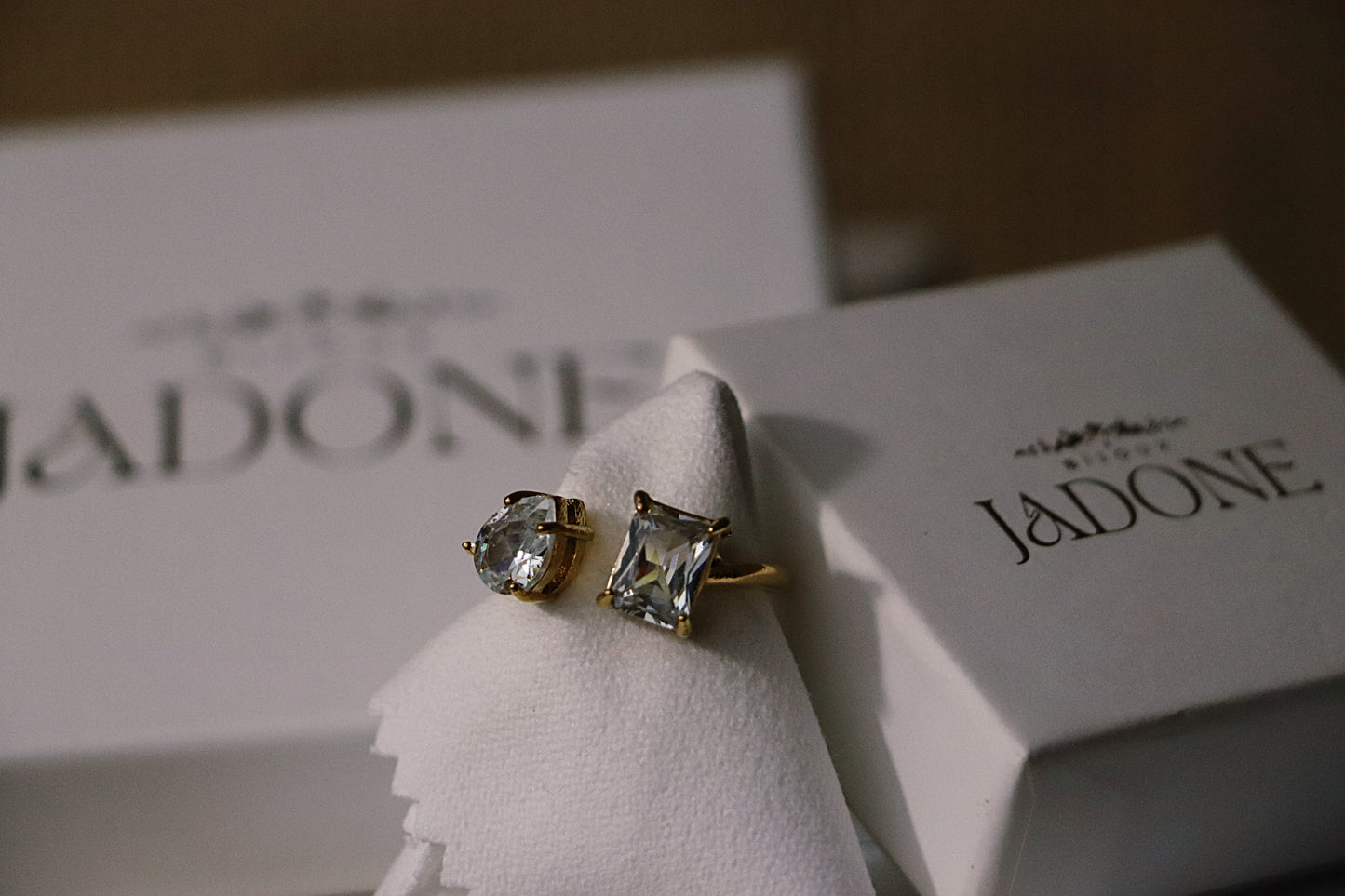 CINDY l Bague doré zircon