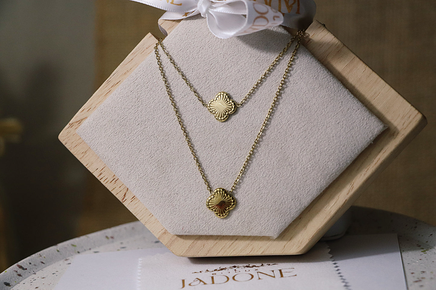 LOLA l Collier doré en acier inoxydable
