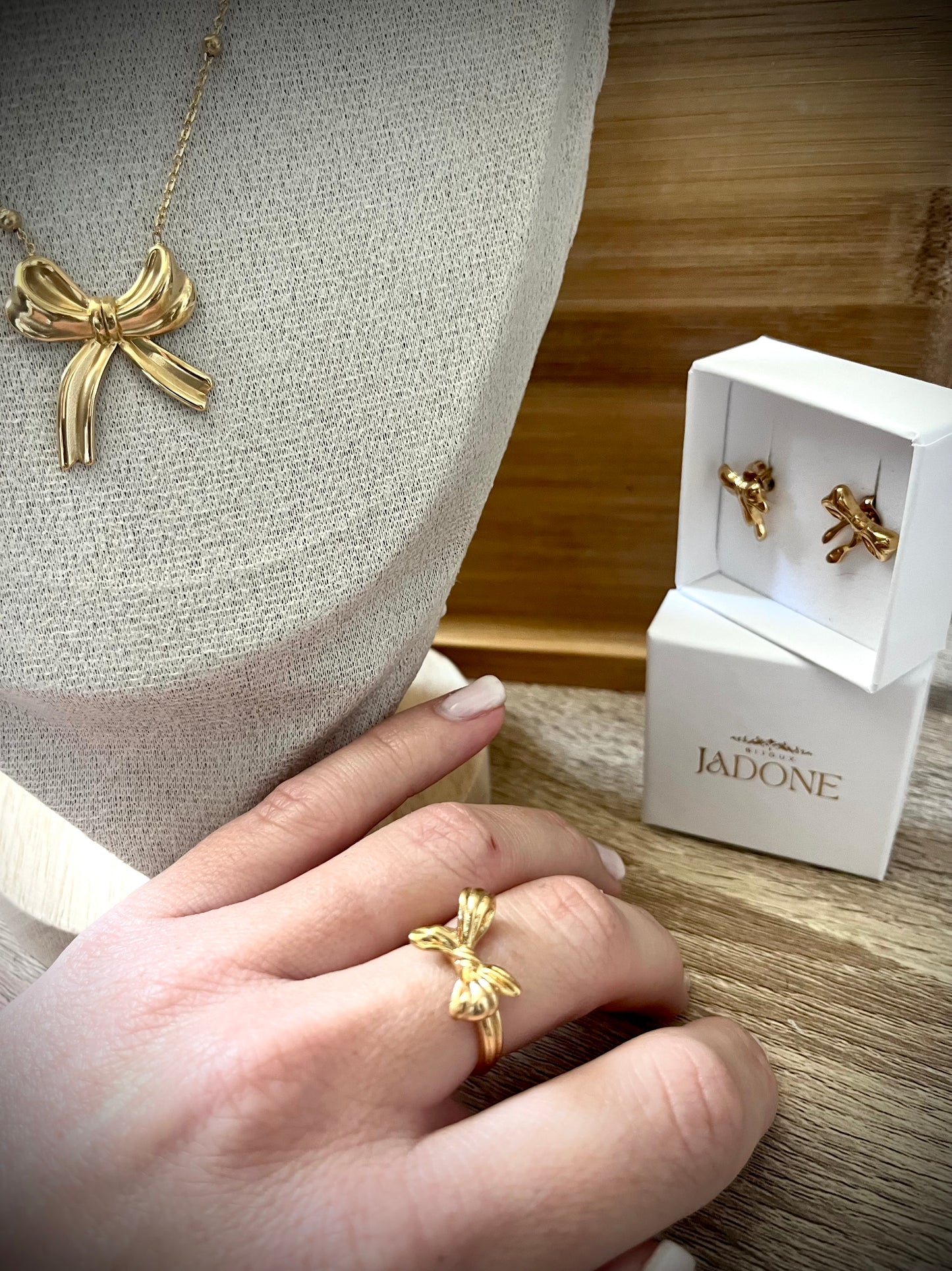 GWEN l Bague ajustable dorée
