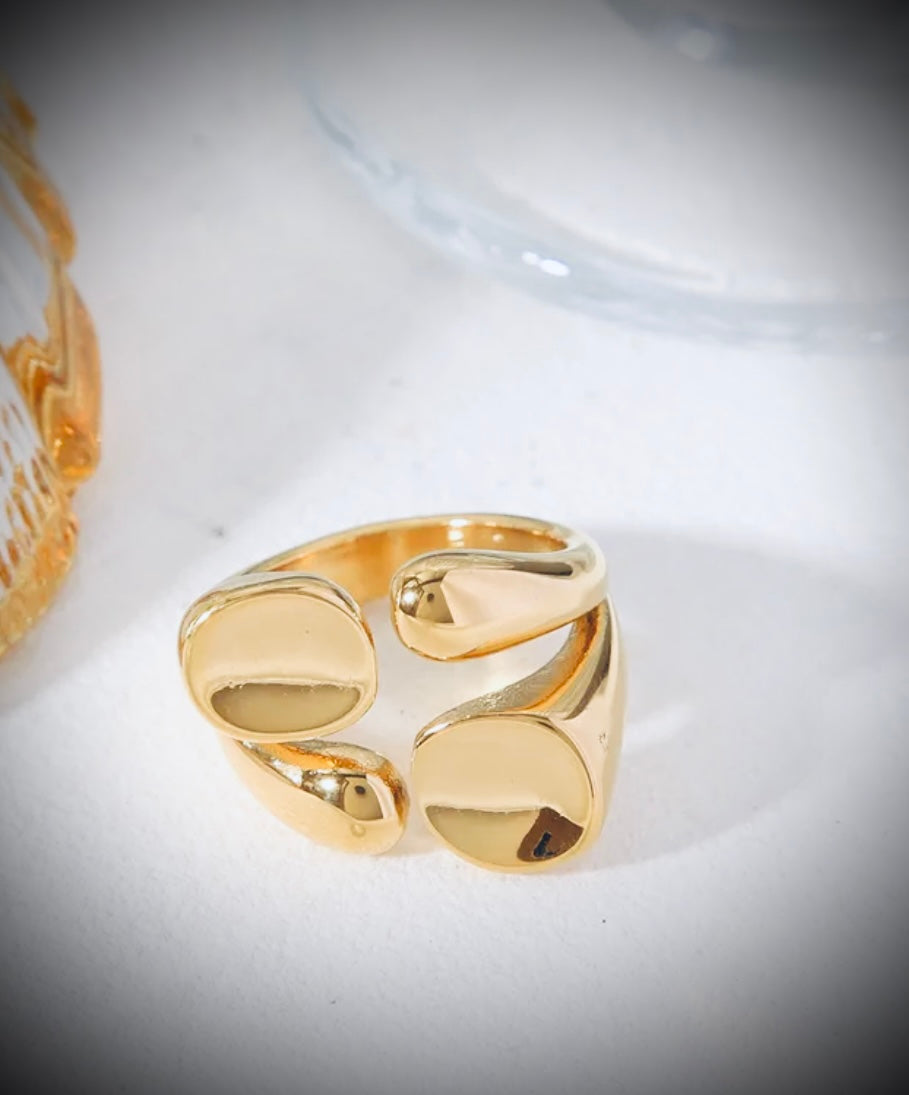 LORIE l Bague dorée chic