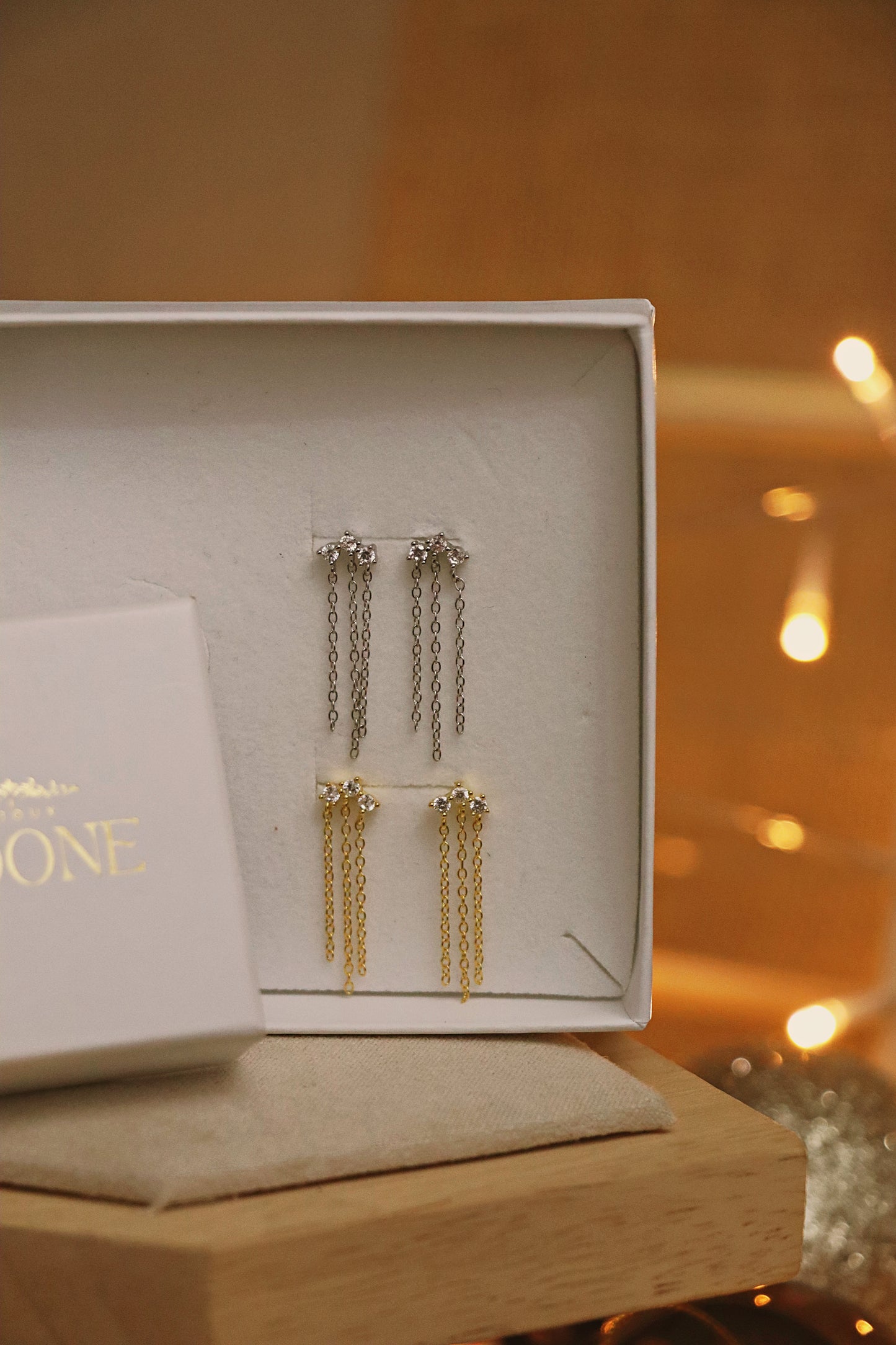 MADISON l boucles d'oreilles dorées ou argentées
