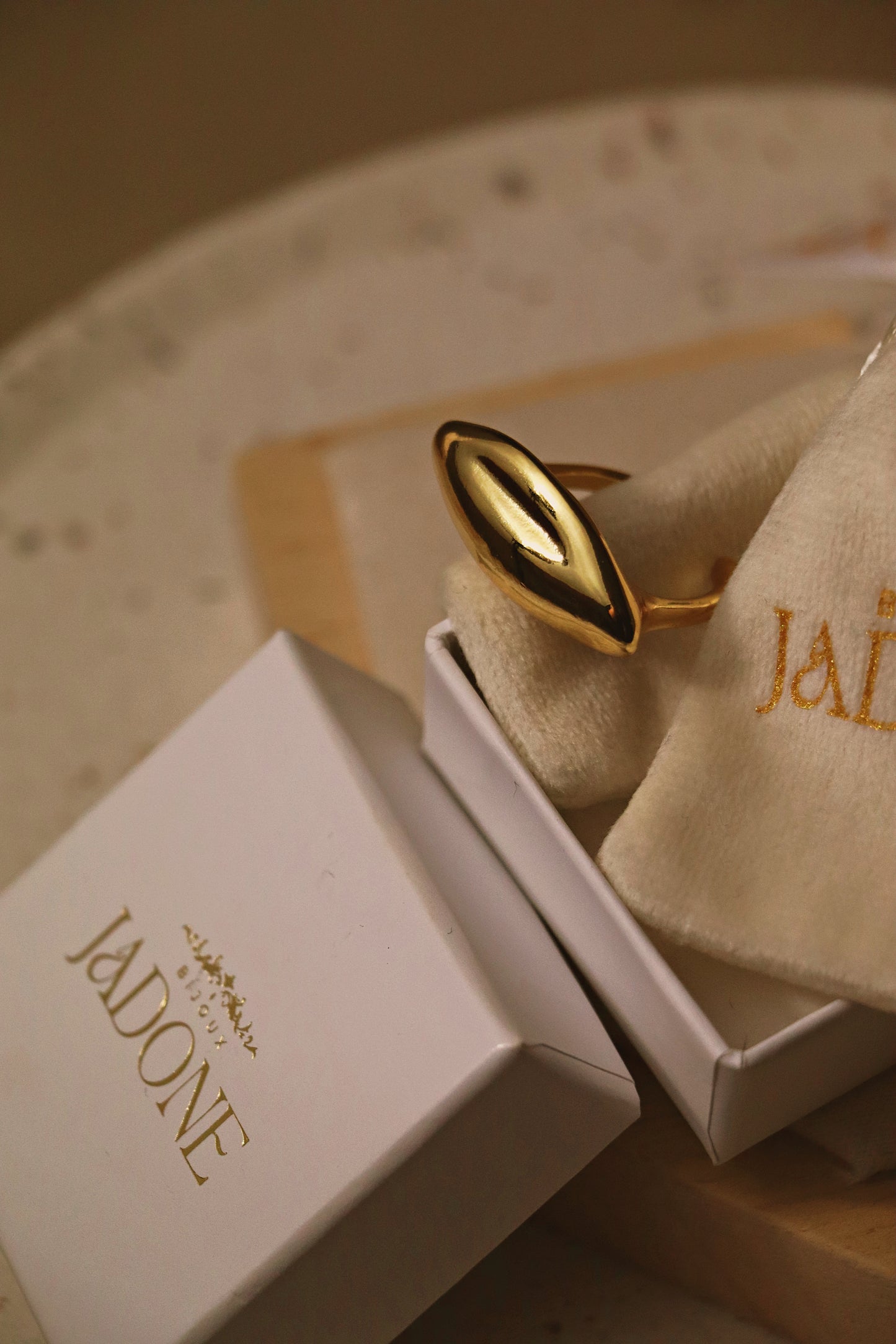 LARA l Imposante bague dorée