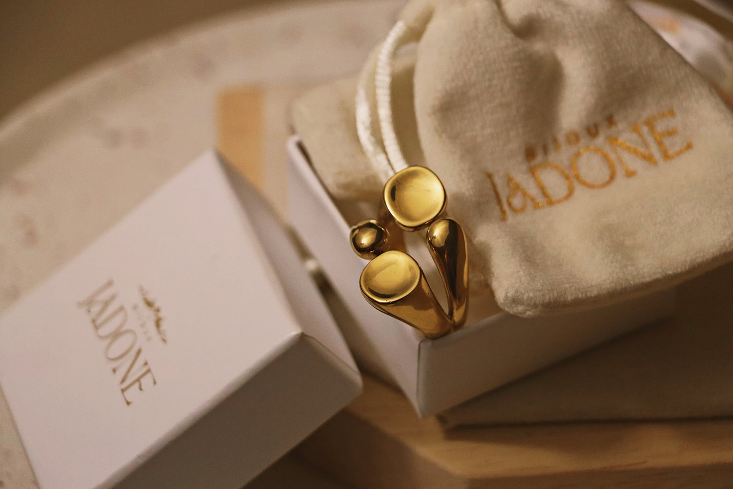LORIE l Bague dorée chic
