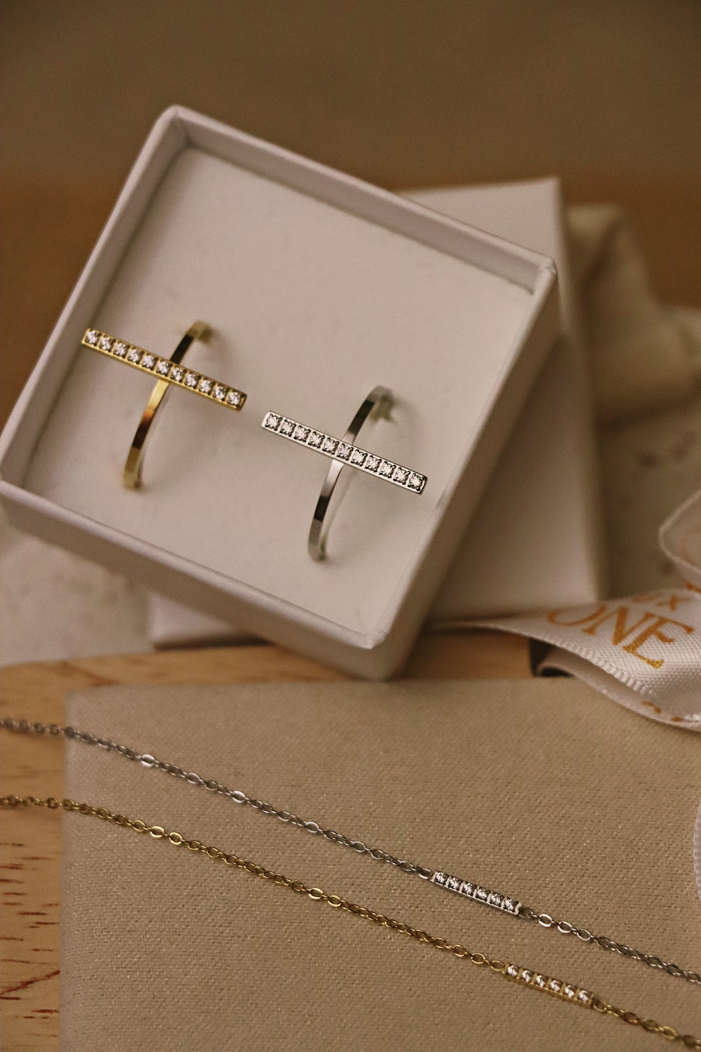 DAYANA l Bracelet doré ou argenté