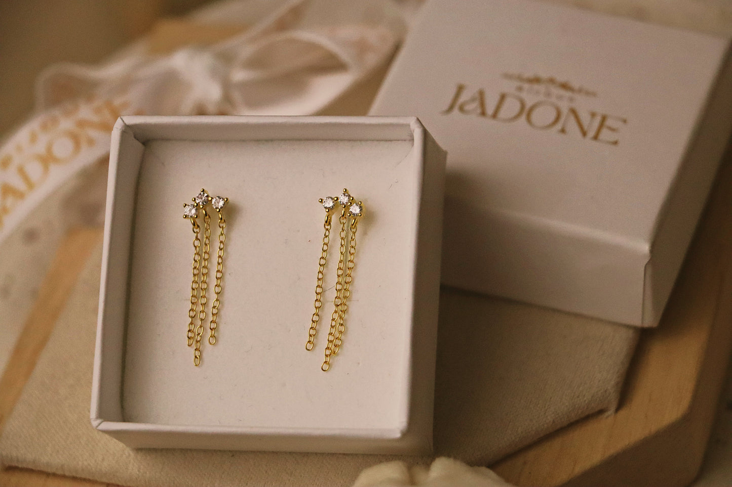 MADISON l boucles d'oreilles dorées ou argentées