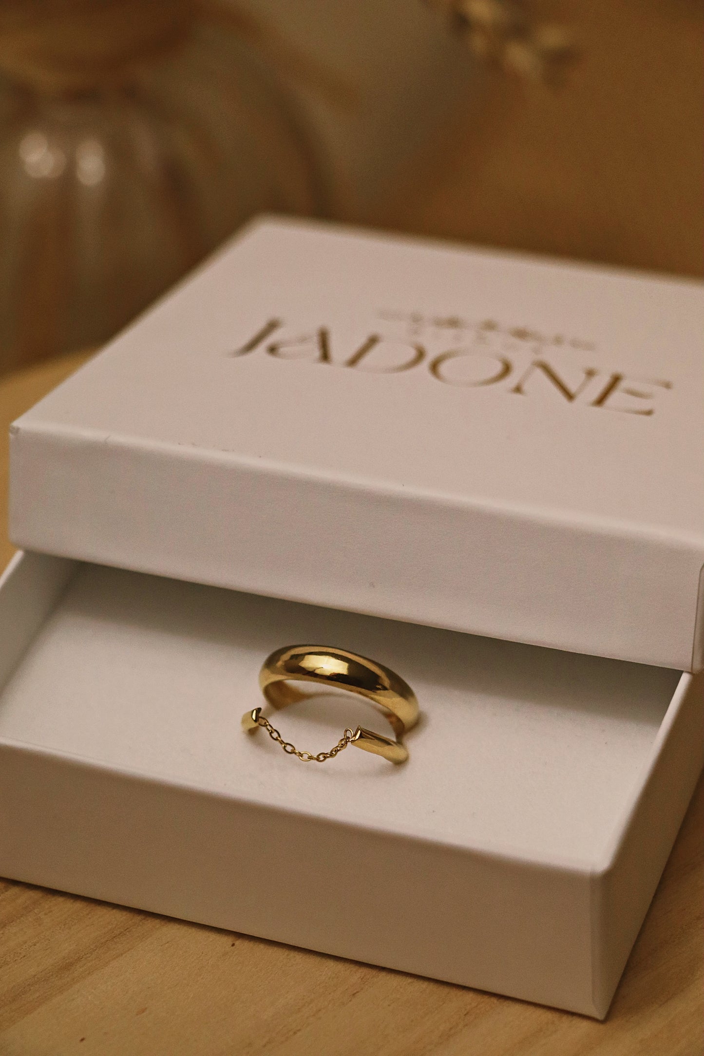 LOUISE l Bague à chaîne