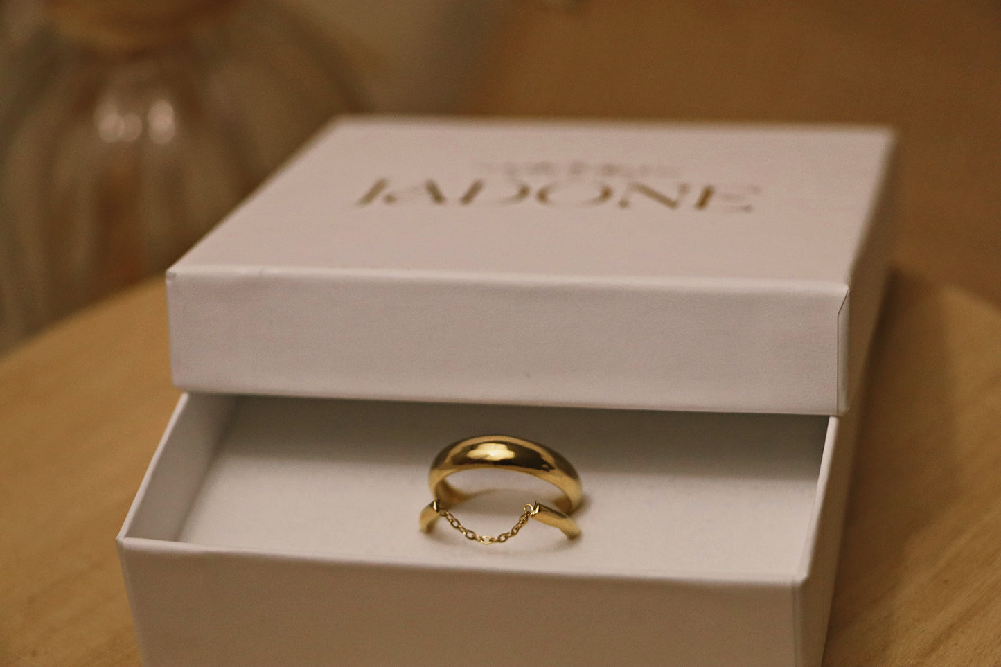 LOUISE l Bague à chaîne