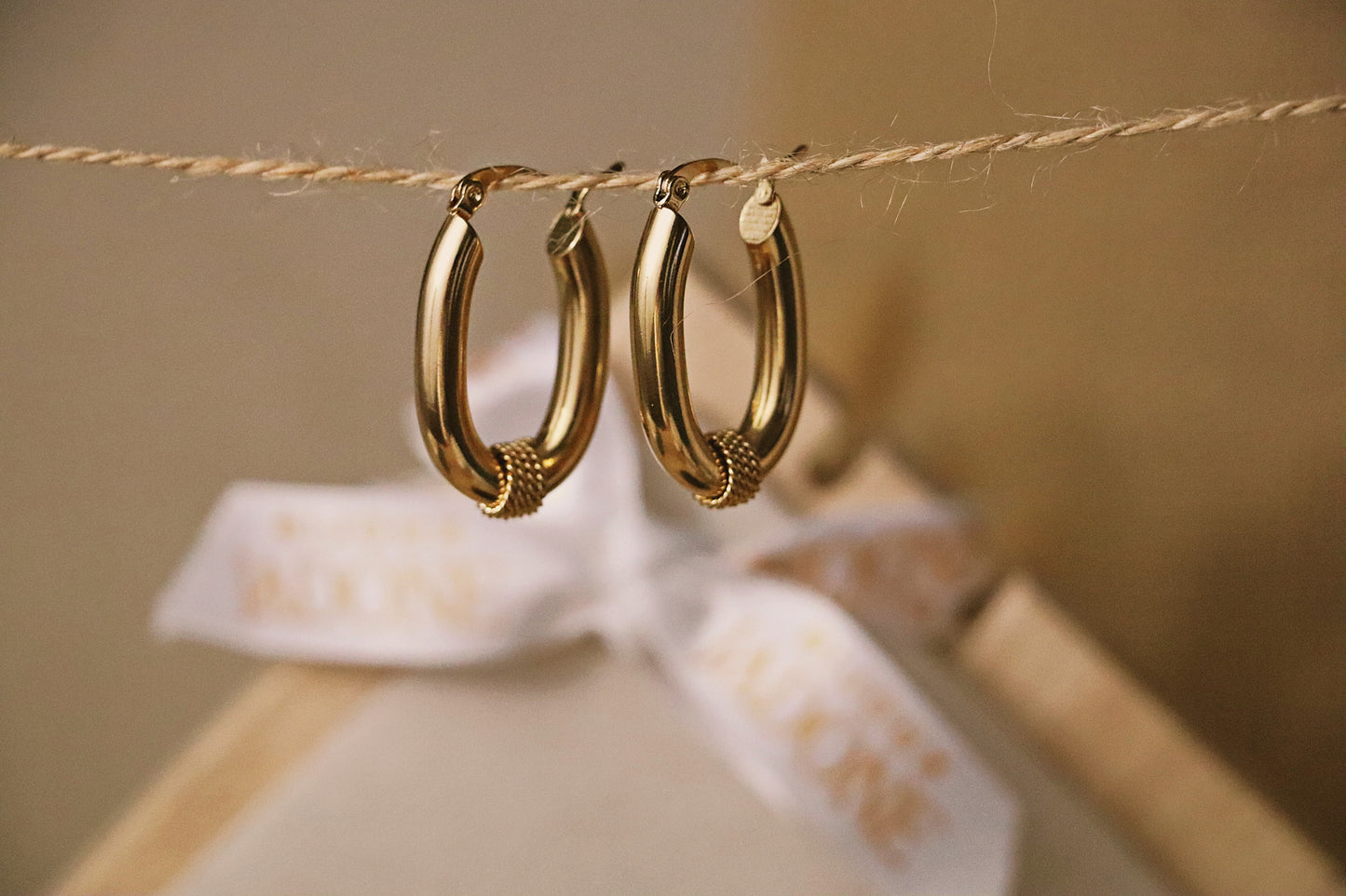 SOLARE l Boucles d'oreilles créole dorées